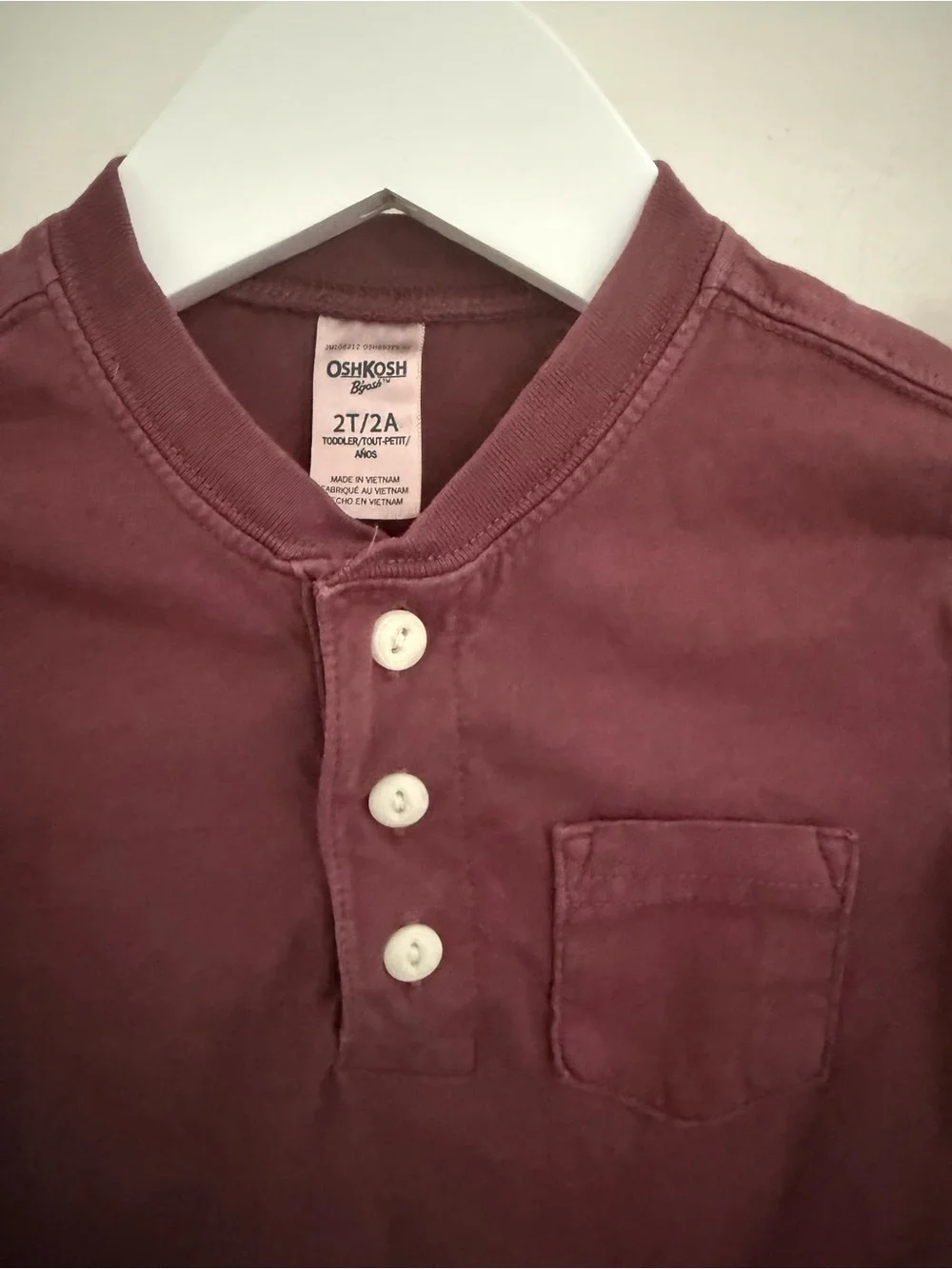 OshKosh Bgosh maroon colored
